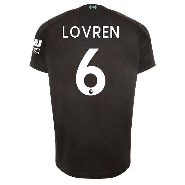 Camiseta Liverpool NO.6 Lovren Replica Tercera Ropa 2019/20 Negro